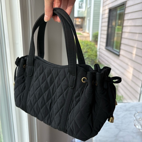 Vintage Black Quilted Vera Bradley Handbag - Picture 7 of 7
